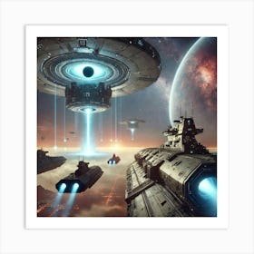 Black Hole Artillery Deployment Art Print