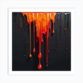 Dripping Paint 1 Art Print