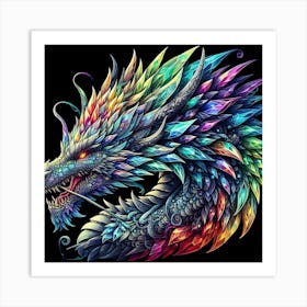 Dragon Head Art Print