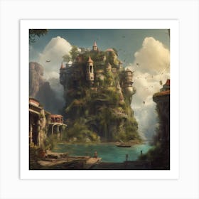 Fantasy Castle 51 Art Print