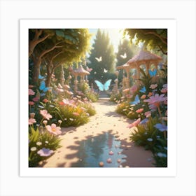 Fairy Garden 1 Art Print