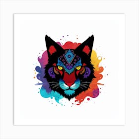 Colorful Tiger Art Print