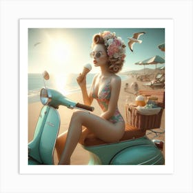 Vespa 1 Art Print