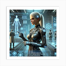 A Sci Fi Character Depiction Of Saren Deyra Art Print