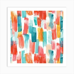 Watercolor Brushstrokes 1 Art Print