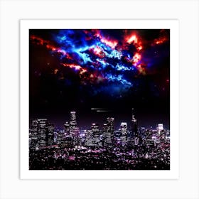 Cityscape Science Fiction Sci Fi Forward Art Print