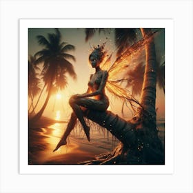 Fairy On The Beach 1 Art Print