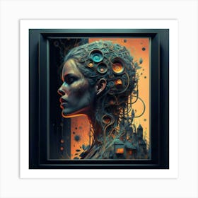 Woman'S Head 1 Art Print