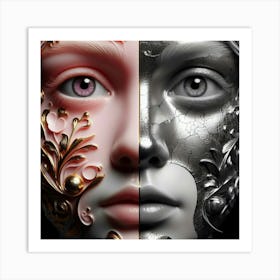 Face Of A Woman 6 Art Print