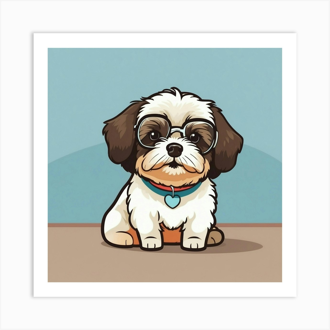 Cartoon Shih Tzu Shoulder Bag Cartoon Shih Tzu Shoulder Bag