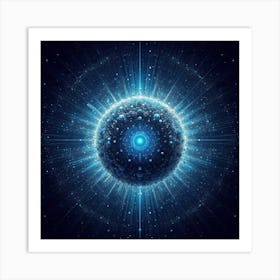 Holographic Sphere Art Print