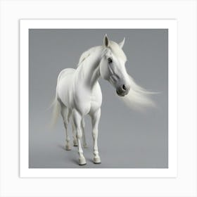 White Horse Art Print