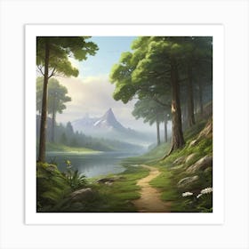 nature realistic Art Print