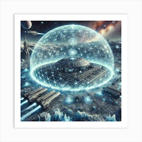 Cometary Shields And Cosmic Interference Art Print