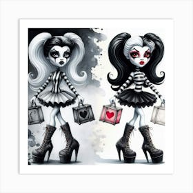 Monster High Girls Art Print