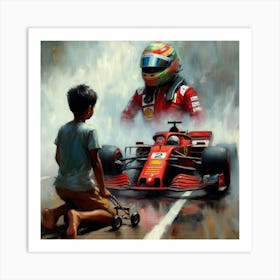 F1 Boy Art Print