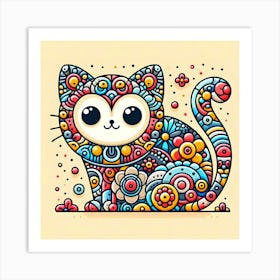 Doodle Cat 1 Art Print