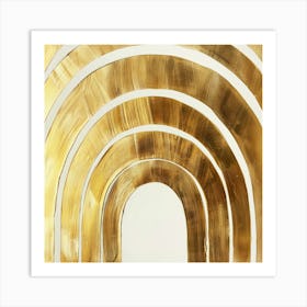 Gold Arch 1 Art Print