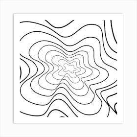 Wavy Lines Art Print