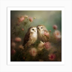 Owlpeonysunday 9 Art Print