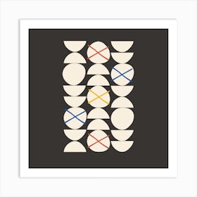 Bauhaus 3 colors Art Print