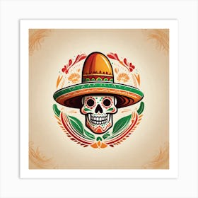 Day Of The Dead Skull 68 Art Print