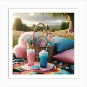 Picnic In The Park 3 Art Print