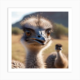 Emu Talk Art Print