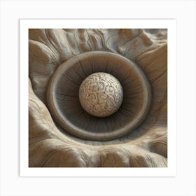 Ball In A Hole Art Print