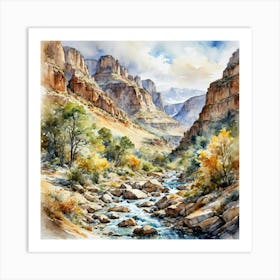 Rocky Canyon Art Print