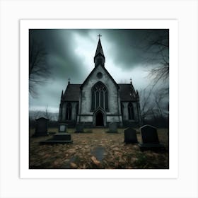 Church Graveyard Art Print