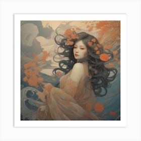 Asian Girl Art Print