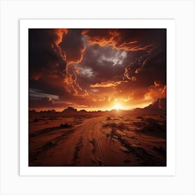 Desert Sunset Art Print