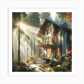 House In The Woods Art Print