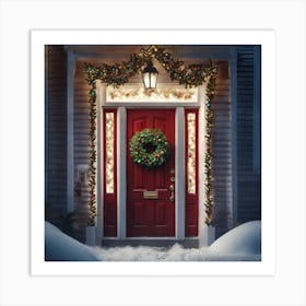 Christmas Door 126 Art Print