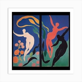 Women Dancing, Shape Study, The Matisse Inspired Art Collection 5 Art Print