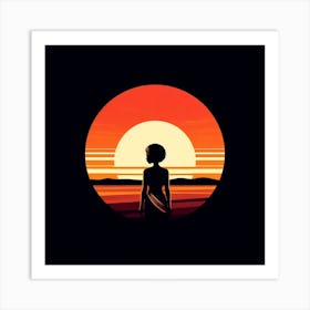 Sunset Silhouette 7 Art Print