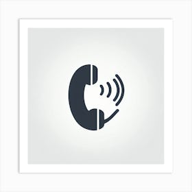 Caller Icon 1 Art Print