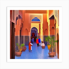 moroccan palace Art Print