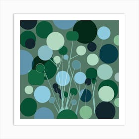 Abstract Circles 1 Art Print