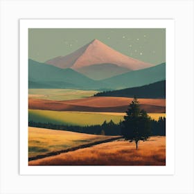 Landscape Painting 93 Art Print