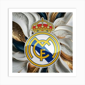 Real Madrid CF Logo Wall Art 1 Art Print