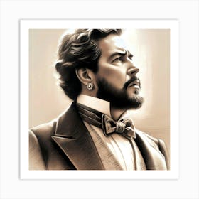 Creative Male Portrait 77 Art Print