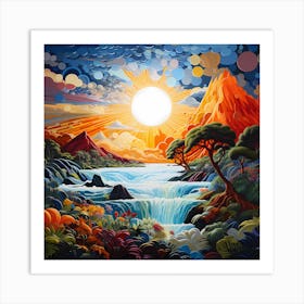 Azure Horizons Art Print