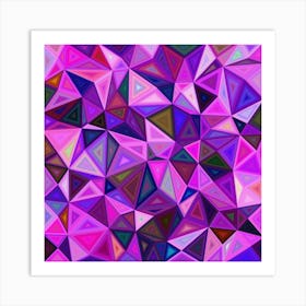 Triangular Shapes Background Art Print