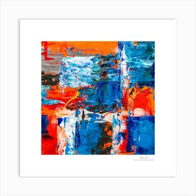 Contemporary art, modern art, mixing colors together, hope, renewal, strength, activity, vitality. American style.72 Art Print