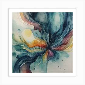 Abstract Watercolor Painting Art Print