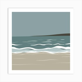 Sand And Sea 1 Art Print