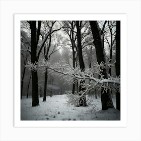 Snowy Forest 3 Art Print