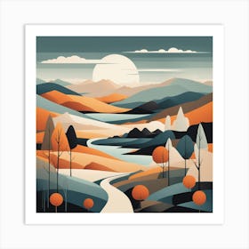 Landscape Painting art print Art Print